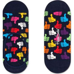 Happy Socks - Skarpetki Thumbs Up Liner. Niebieskie skarpetki damskie Happy Socks, bez wzorów. Za 32,90 zł.