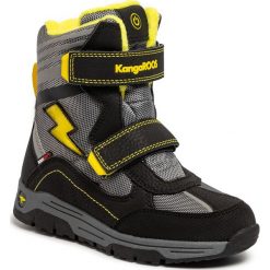 Śniegowce KANGAROOS - Snow Flash Boys Sl Rtx 18387 000 5028 Jet Black/Sun Yellow. Szare śniegowce chłopięce KangaROOS, bez zapięcia. Za 259,00 zł.