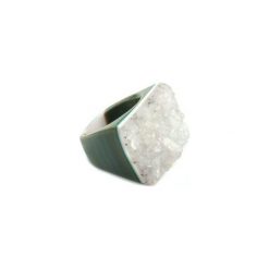 InspiRING High Miętus rozmiar 19. Zielone pierścionki damskie Brazi druse jewelry, z agatem. Za 270,00 zł.