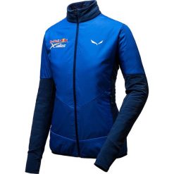 Kurtka funkcyjna "Redbull X-Alps" w kolorze niebieskim. Niebieskie kurtki damskie Salewa, bez wzorów, bez kaptura. W wyprzedaży za 419,95 zł.