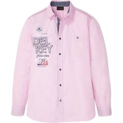 Koszula z nadrukiem bonprix jasnoróżowy kryształowy z nadrukiem. Różowe koszule męskie bonprix, xl, z nadrukiem, bez kołnierzyka, z długim rękawem. Za 42,99 zł.