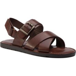 Sandały LASOCKI FOR MEN - MB-CASCAIS-25 Brown. Pomarańczowe klapki męskie Lasocki For Men, ze skóry, bez zapięcia. Za 119,99 zł.