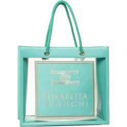Torebka ELISABETTA FRANCHI - BS-29A-01E2-V259 Tiffany Y04. Niebieskie torebki klasyczne damskie Elisabetta Franchi, bez wzorów, ze skóry ekologicznej, klasyczne, duże, bez dodatków. W wyprzedaży za 829,00 zł.
