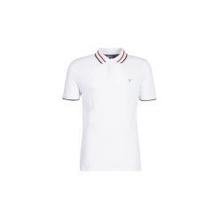 Koszulki polo z krótkim rękawem Guess CLAUD. Białe koszulki męskie Guess, s, z aplikacjami, z krótkim rękawem. Za 199,00 zł.