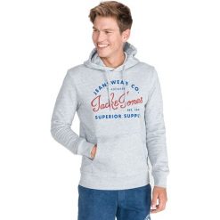 Jack & Jones Logo Bluza Szary. Szare bluzy męskie Jack & Jones, s, z nadrukiem, z bawełny, bez kołnierzyka, bez rękawów, bez kaptura. Za 131,95 zł.