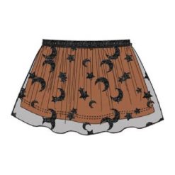 Carodel Spódnica Dziewczęca 122/128 Czarno-Pomarańczowa. Pomarańczowe spódniczki dziewczęce marki Carodel. Za 35,00 zł.