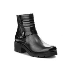 LASOCKI RST-ALTEA-08. Czarne botki damskie Lasocki, ze skóry, bez obcasa, bez zapięcia. Za 229,99 zł.