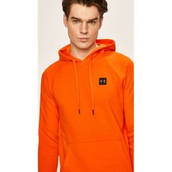 Under Armour - Bluza. Pomarańczowe bluzy męskie Under Armour, s, bez wzorów, z bawełny, z kapturem, bez rękawów, z kapturem. W wyprzedaży za 159,90 zł.
