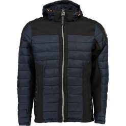 Kurtka przejściowa "Baleine" w kolorze granatowym. Niebieskie płaszcze męskie Geographical Norway Men, m, z aplikacjami, bez kaptura. W wyprzedaży za 224,95 zł.