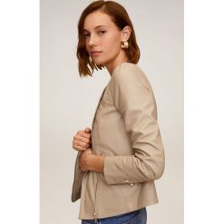 Mango - Ramoneska skórzana Felipa6. Kurtki damskie Mango, m, bez wzorów, z poliesteru, krótkie, bez kaptura. Za 449,90 zł.
