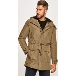 Selected - Parka. Niebieskie płaszcze męskie Selected, s, bez wzorów, z poliesteru, długie, z kapturem. Za 599,90 zł.