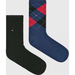 Tommy Hilfiger - Skarpetki (2-pack). Czarne skarpetki damskie TOMMY HILFIGER. Za 44,90 zł.