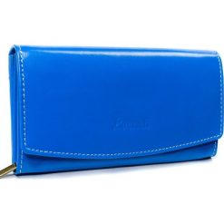 Skórzany Portfel Damski Lorenti Skóra naturalna RD-11-BAL BLUE. Niebieskie portfele damskie LORENTI, ze skóry. Za 105,90 zł.