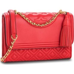 Torebka TORY BURCH - Small Convertible Shoulder Bag 43834 Brilliant Red 612. Czerwone torebki klasyczne damskie Tory Burch, z aplikacjami, ze skóry, klasyczne, zdobione, bez dodatków. W wyprzedaży za 1199,00 zł.