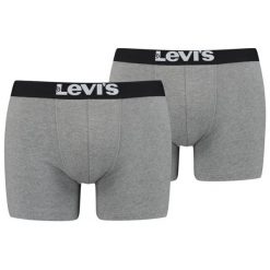 Komplet 2 par bokserek Levi's 905001001. Czerwone bokserki męskie Levi's®, bez wzorów, z elastanu. Za 89,00 zł.