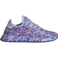 Adidas Originals Deerupt Runner Tenisówki Niebieski Wielokolorowy. Niebieskie trampki i tenisówki damskie adidas Originals, bez wzorów, z materiału, bez zapięcia. Za 343,95 zł.