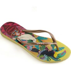 Havaianas - Japonki. Klapki damskie Havaianas, bez wzorów, z materiału, bez obcasa, na obcasie. W wyprzedaży za 79,90 zł.