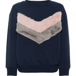 Bluza "Sane" w kolorze granatowym. Niebieskie bluzy dziewczęce rozpinane marki Name it Mini & Kids, z bawełny. W wyprzedaży za 49,95 zł.