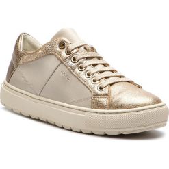 Sneakersy GEOX - D Breeda D D822QD 0BCKY C1240 Off White/Gold. Żółte półbuty damskie Geox, ze skóry ekologicznej. W wyprzedaży za 259,00 zł.