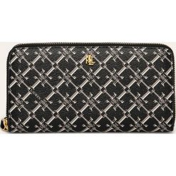 Lauren Ralph Lauren - Portfel. Czarne portfele damskie Lauren Ralph Lauren, bez wzorów, ze skóry ekologicznej. Za 499,90 zł.