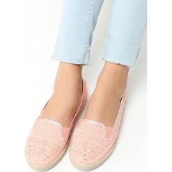 Pomarańczowe Espadryle City Of Lights. Pomarańczowe espadryle damskie ballada, bez wzorów, z koronki, bez obcasa, na płaskiej podeszwie. Za 29,99 zł.