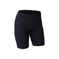 Spodenki Regular Gym & Pilates FIT+500 damskie. Czarne szorty damskie DOMYOS, l, z elastanu. Za 24,99 zł.