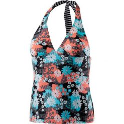 Bikini: Koszulka tanikini w kolorze niebieskim ze wzorem