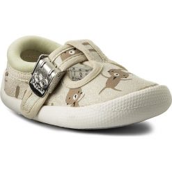 Kapcie CLARKS - Choc Cake 261317096 Cotton Combi. Brązowe sandały dziewczęce Clarks, z tworzywa sztucznego, bez zapięcia. W wyprzedaży za 129,00 zł.
