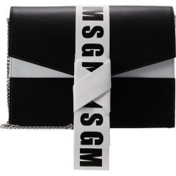 MSGM LOGO NODO Torba na ramię black. Czarne torebki klasyczne damskie marki MSGM, na ramię. W wyprzedaży za 905,40 zł.
