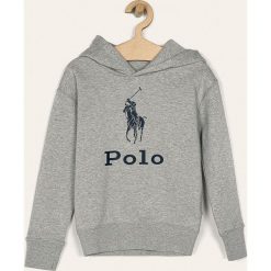 Polo Ralph Lauren - Bluza dziecięca 128-176 cm. Szare bluzy dziewczęce Polo Ralph Lauren, z nadrukiem, z bawełny, bez rękawów, z kapturem. Za 339,90 zł.