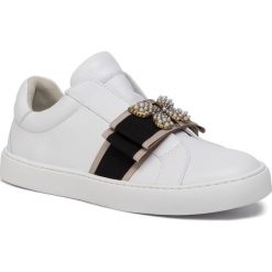 Sneakersy TWINSET - Sneaker 192TCP06Q Bianco Ottico 00001. Białe półbuty damskie Twinset, ze skóry. W wyprzedaży za 899,00 zł.
