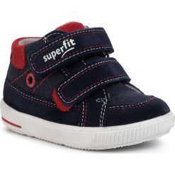Sneakersy SUPERFIT - 0-606350-8000 M Blau/Blau. Niebieskie trampki chłopięce Superfit, bez wzorów, z weluru, bez zapięcia. W wyprzedaży za 179,00 zł.