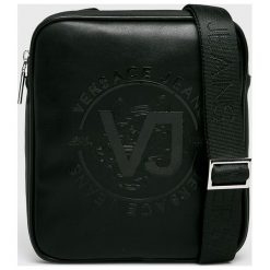 Versace Jeans - Saszetka. Czarne torby męskie skórzane Versace Jeans, bez wzorów, z jeansu, małe. Za 449,90 zł.