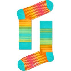 Happy Socks - Skarpetki Sunrise. Brązowe skarpetki damskie Happy Socks, z bawełny. W wyprzedaży za 29,90 zł.
