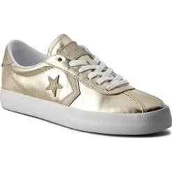 Sneakersy CONVERSE - Breakpoint Ox 555948C Light Gold/White/White. Żółte półbuty damskie marki Converse, na co dzień, bez wzorów, ze skóry ekologicznej, bez obcasa, na płaskiej podeszwie, bez zapięcia. W wyprzedaży za 229,00 zł.
