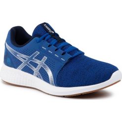 Buty ASICS - Gel-Torrance 2 1021A126 Blue/White 400. Niebieskie buty sportowe męskie Asics, ze skóry ekologicznej, bez zapięcia, do biegania. W wyprzedaży za 199,00 zł.