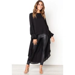 Bluzka IMPERA BLACK. Czarne bluzki damskie Bluzka IMPERA BLACK, s, bez wzorów, bez kołnierzyka, bez rękawów. W wyprzedaży za 79,00 zł.