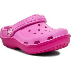 Klapki CROCS - Duet Wave Clog K 200367 Party Pink/Candy Pink. Różowe sandały dziewczęce Crocs, z tworzywa sztucznego, bez zapięcia. W wyprzedaży za 129,00 zł.