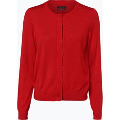 Marc O'Polo - Kardigan damski, czerwony. Czerwone swetry damskie marki Marc O'Polo, m, bez wzorów, z wełny, bez rękawów, bez kaptura. Za 349,95 zł.