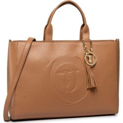 Torebka TRUSSARDI JEANS - Faith Shopper Lg 75B00843 W110. Pomarańczowe torby damskie na zakupy Trussardi Jeans, bez wzorów, z jeansu, klasyczne, bez dodatków. W wyprzedaży za 449,00 zł.