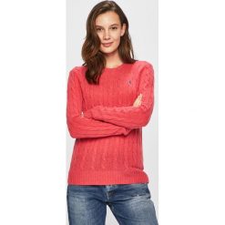 Polo Ralph Lauren - Sweter. Różowe swetry damskie Polo Ralph Lauren, s, bez wzorów, z wełny, bez rękawów, bez kaptura. W wyprzedaży za 399,90 zł.