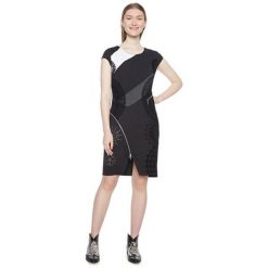 Desigual Kamizelka Damska Kamizelka Lidia Negro 18Wwvk92 2000 (Rozmiar L). Szare kamizelki damskie Desigual, l, z haftami, eleganckie. W wyprzedaży za 209,00 zł.