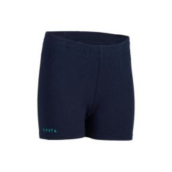 Spodenki dziewczęce V100, niebieskie. Niebieskie spodenki dziewczęce ALLSIX, bez wzorów, z elastanu, młodzieżowe. Za 24,99 zł.