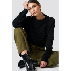 NA-KD Sweter Bubble - Black. Czarne swetry oversize damskie marki NA-KD, z dzianiny. Za 161,95 zł.