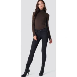 Spodnie damskie: Rut&Circle Spodnie z wysokim stanem Ellie - Black