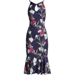 Długie sukienki: Hope & Ivy Tall FLORAL WRAP DRESS Długa sukienka navy