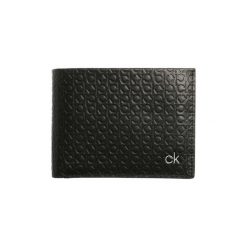 Portfele Calvin Klein Jeans K50K504590 ALLOVER 5CC. Czarne portfele męskie Calvin Klein Jeans, bez wzorów, z jeansu. Za 242,72 zł.