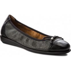 Baleriny CAPRICE - 9-22101-21 Dk Gry Spar.Co 290. Szare baleriny damskie Caprice, bez wzorów, z zamszu, bez obcasa, bez zapięcia. W wyprzedaży za 179,00 zł.