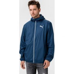 Puma Essentials Solid Windbreaker Kurtka Niebieski. Niebieskie płaszcze męskie Puma, l, bez wzorów, z poliesteru, bez kaptura. Za 223,95 zł.