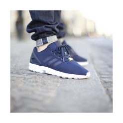 Buty adidas ZX Flux Base Pack "New Navy" (M19841). Niebieskie buty sportowe męskie Adidas, z tkaniny, bez zapięcia, adidas zx. Za 279,99 zł.